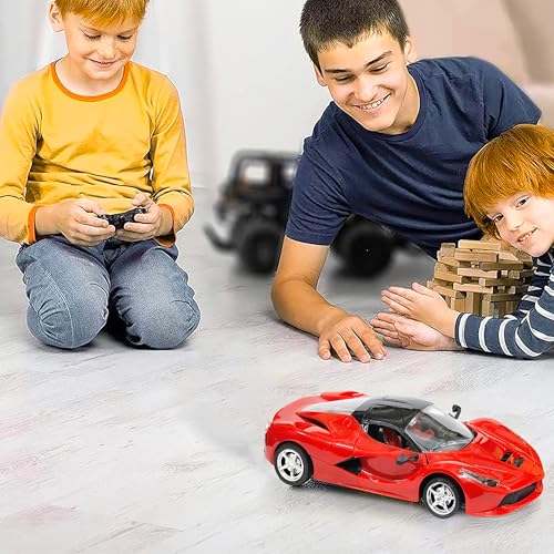 Image of VGRASSP 1:16 Scale Remote Control Supercar Toy for Kids - Rechargeable RC Vehicle Toy with Electronic Opening Doors - Birthday Gift for Kids - Color As Per Stock