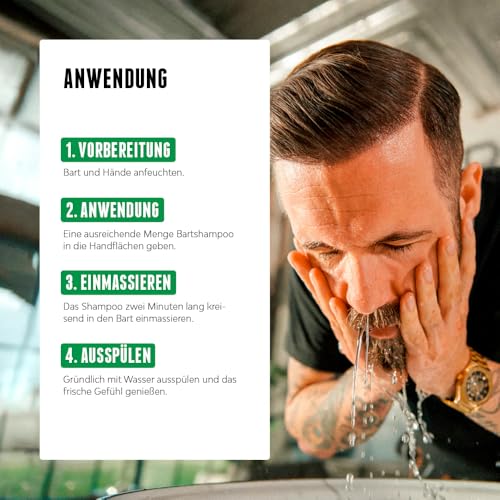 Brooklyn Soap Company, Bartshampoo 300 ml - Bart Shampoo für Herren – Ansicht 4
