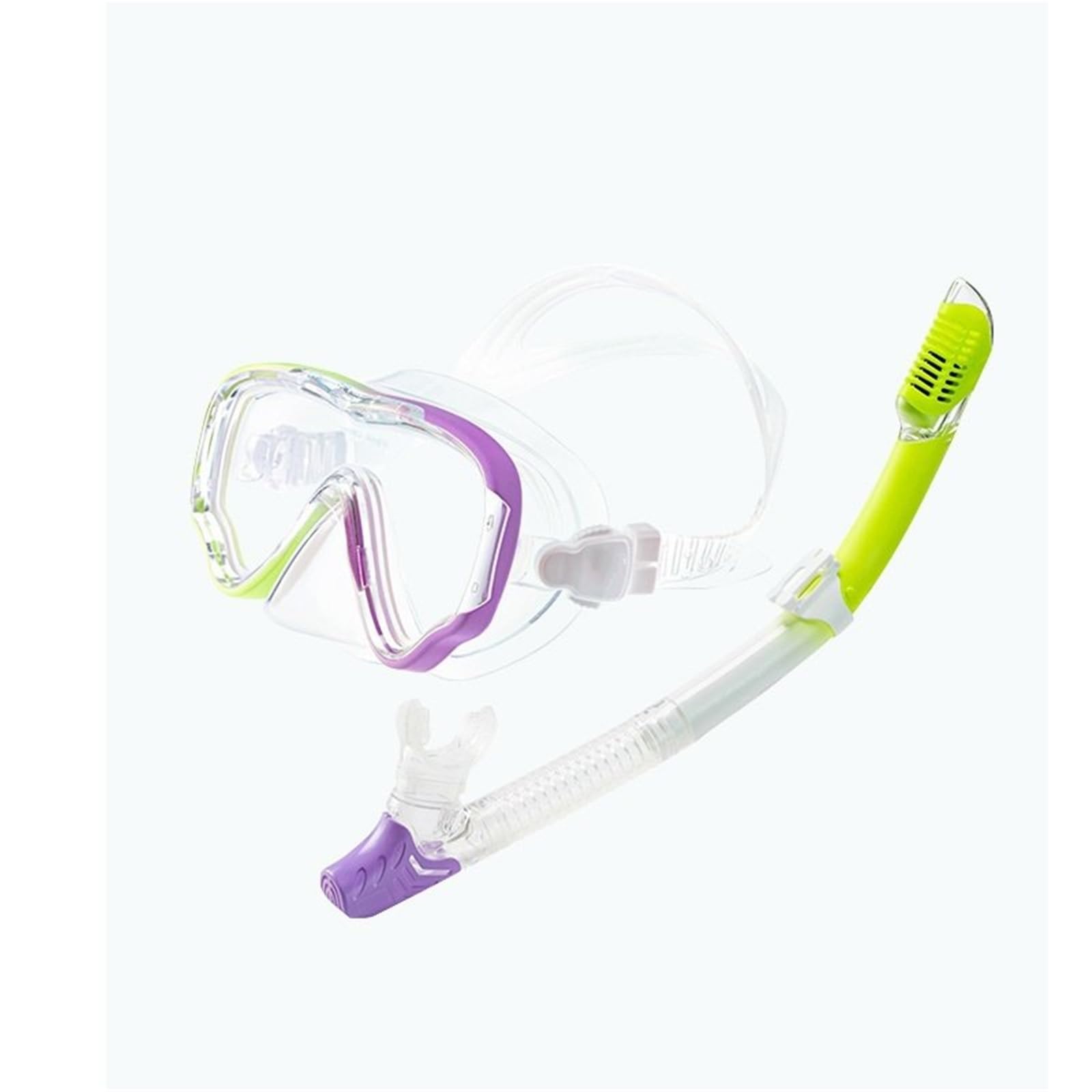 Buceo Máscara de Buceo y Snorkel Gafas de Buceo Gafas de natación Juego de Tubos Easy Breath Máscara de Snorkel Kit de de Buceo(Red)
