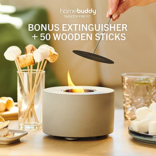 HomeBuddy Small Tabletop Fire Pit GoTinySpace
