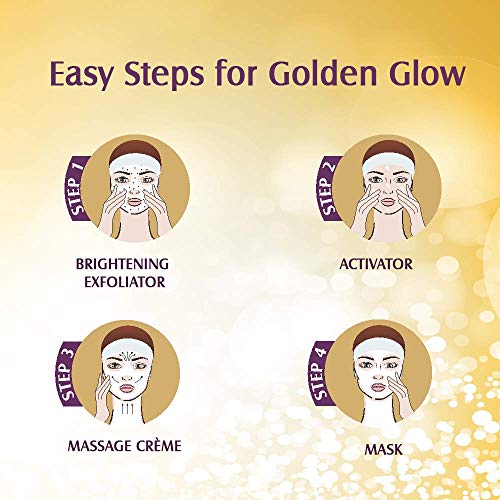 Lotus Herbals Radiant Gold Facial Kit for instant glow with 24K Pure Gold & Papaya 170g (Multi Use) - Image 4