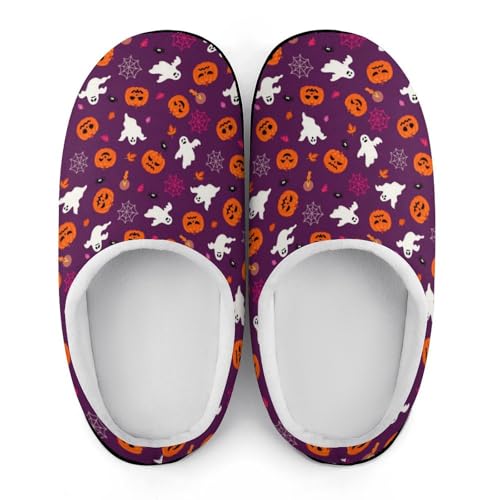 Womens Clog Slippers Comfy Bedroom Slip-On Shoes Ladies Halloween Slippers Warm Cotton House Slippers Indoor Outdoor3