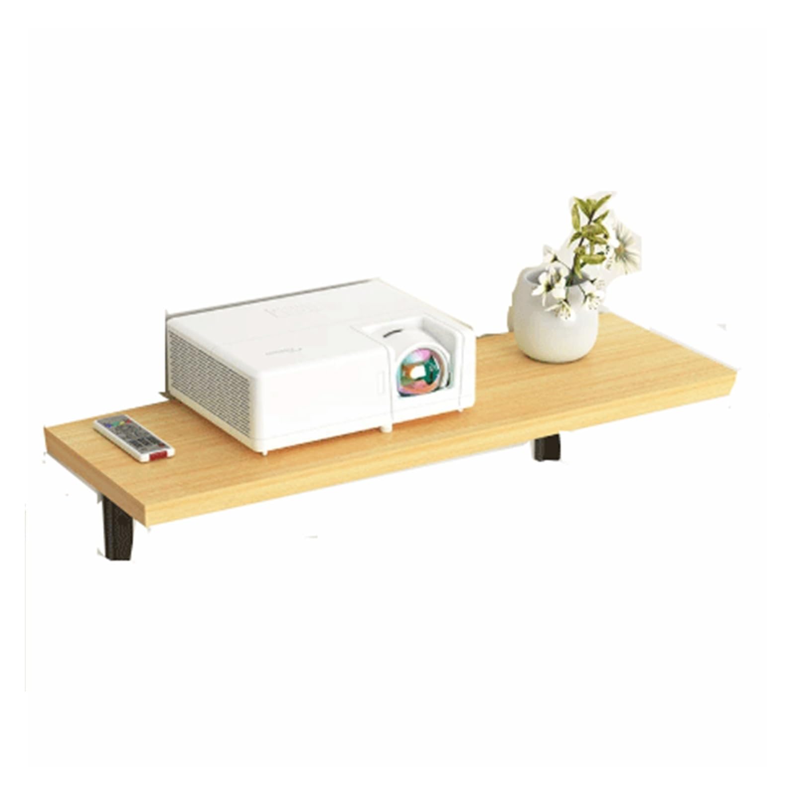 Cjhfr472sg Natural Projector Stand Projector Mounts, Wall-Mounted Shelves, Home Storage Racks Projector Mount(,Medium)