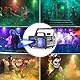Nebelmaschine 1200W Rauchmaschine mit Fernbedienung, 9 RGB LED Lichteffekt Party Disco Beam 14 Farben Strobe Mini Nebel Maschine für DJ Halloween Hochzeit Weihnachten Bühne