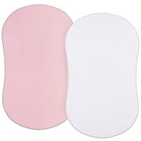 Vista 16 de Sábanas de moisés aptas para Halo Bassinest Swivel/Flex/Glide Sleeper y 4moms mamaRoo Sleep Moisés, 100% algodón, paquete de 2, sábana de moisés