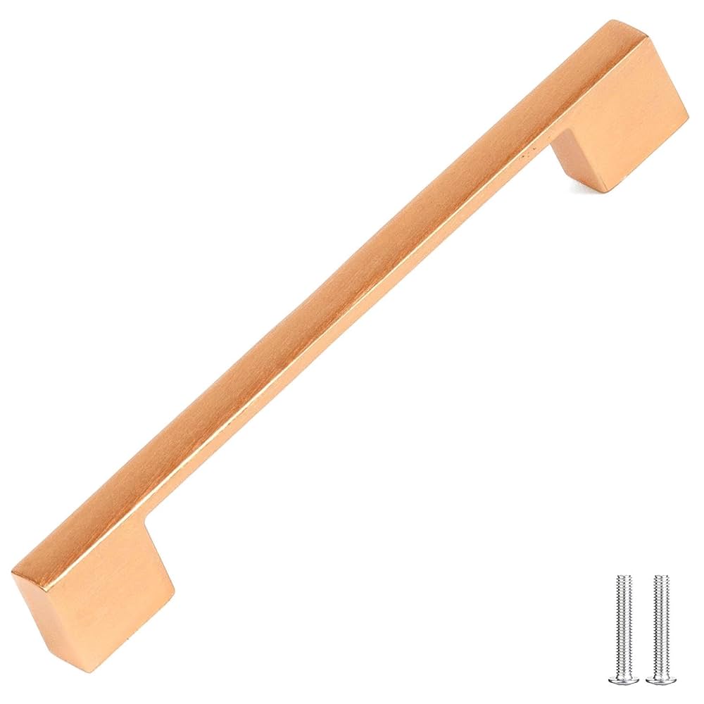 Decoranddecor Dimora D-Shape Cupboard Handles | Rectangular Kitchen Handles For Cupboards | Cabinet Pulls - 96mm Or 128mm, Satin Nickel