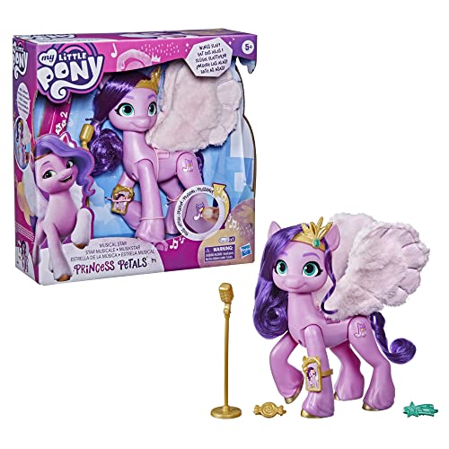 My Little Pony: A New Generation Film Musical Star Princess Petals - 15-cm Pony Toy that Plays Music for Children 5 and Up F1796 - Image 2
