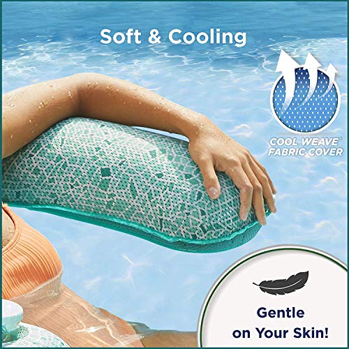 Espreguiçadeira inflável Aqua Mosaic 3 em 1 Aqua LEISURE, Aqua Blue Mosaic