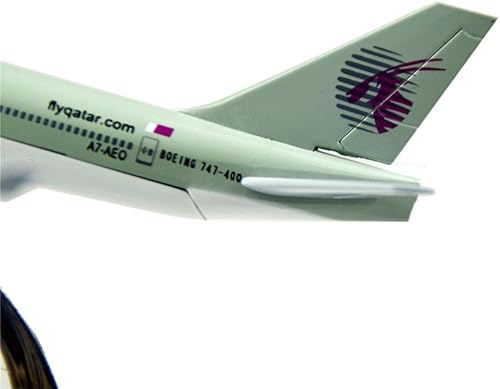 Miniatura 4 de Las 24horas Qatar Airways Company q.c.s.c. metal de aleación Boeing 747Modelos Niño Regalo de cumpleaños Avión Modelos Juguetes