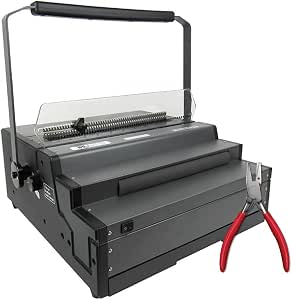 TruBind Heavy Duty Manual Coil Binding Machine with Electric Inserter