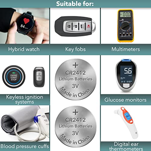 Loopacell Cr2412 3V Lithium Battery #TOP4