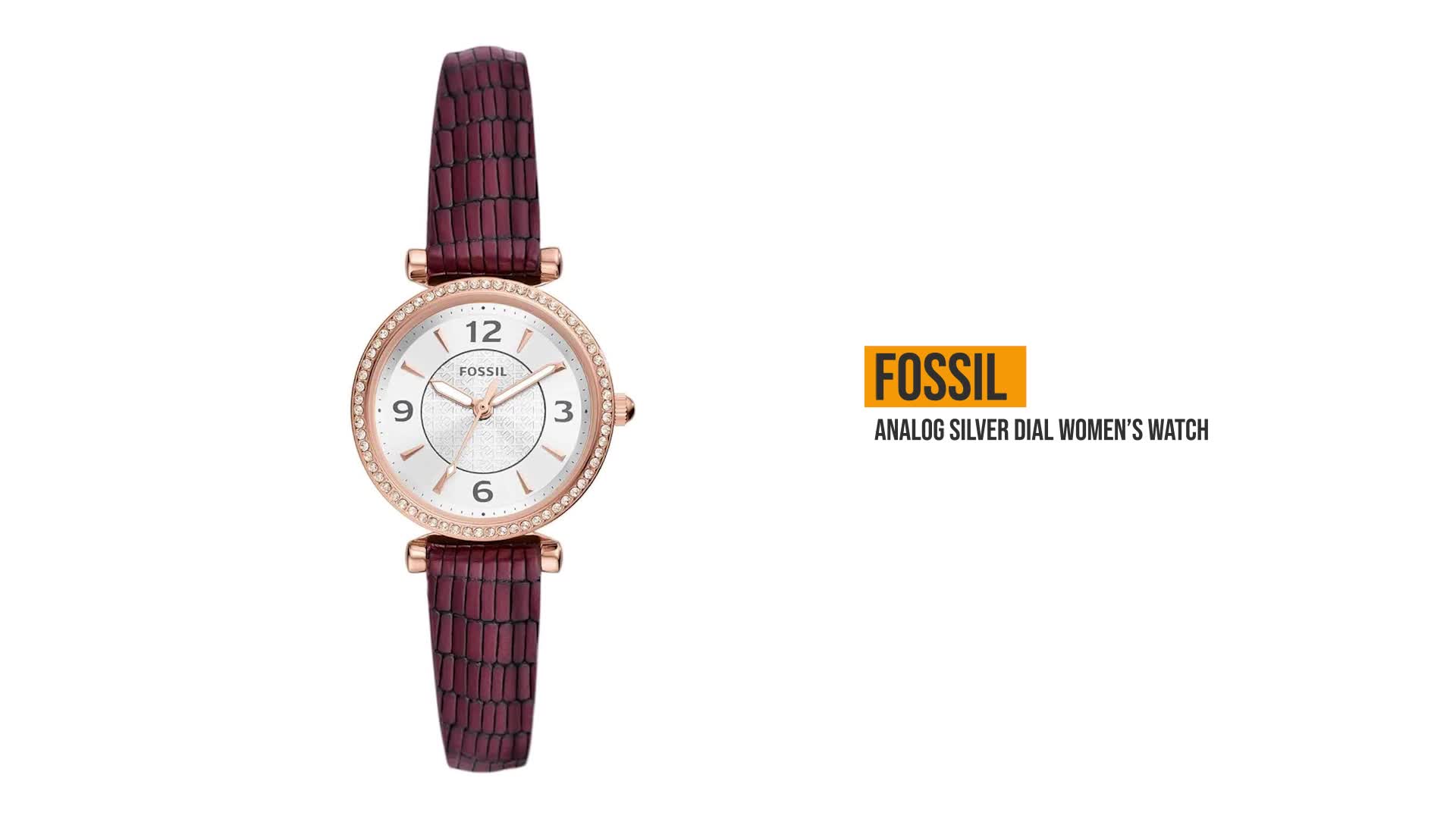 Buy Fossil Carlie Red Watch ES5296 at Amazon.in