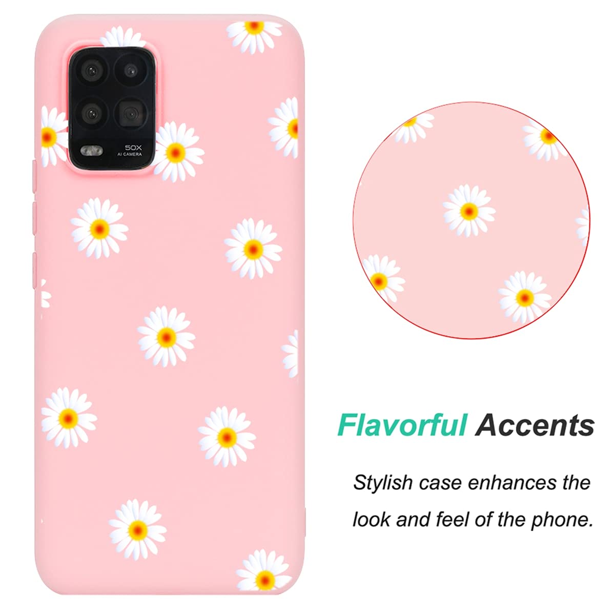 Cover per Xiaomi Redmi A1 con 3 Pezzi Vetro Temperato Pellicola Protettiva, Trasparente Morbido