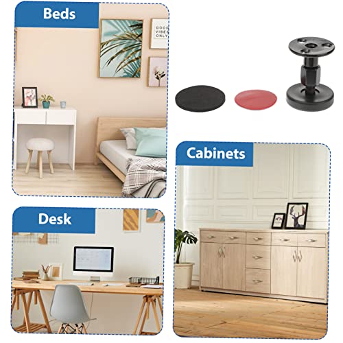 Homoyoyo 2Pcs Head Stabilizer Couch Stoppers Metal Bed Frames Adjustable Bed Frame Headboard Wall Support Bed Frame Anti- Shake Daybed Frame Threaded Bed Frame Stabilizer Sofa Metal Ballast #TOP1