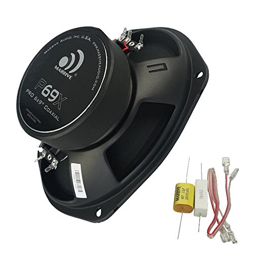 Massive Audio P69X V2 | 6x9 Pro Audio Coaxial Speakers | 140W RMS / 280W Max | High SPL Mid-Range & Compression Tweeter | 4 Ohm | Loud Motorcycle/UTV/Car Audio Upgrade - Thumbnail 2