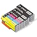 Price comparison product image PrintingWorld Replacement Canon PGI-570XL CLI-571XL Ink Cartridges for Canon PIXMA MG5750 MG5751 MG5752 MG5753 MG685 MG6853 TS5050 TS5053 (2 Large Black, 1 Photo Black, 1 Cyan, 1 Magenta, 1 Yellow)