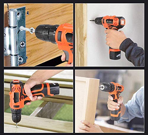 Samnuerly Akku-Bohrschrauber, Schlagbohrschrauber Akku-Schraubendreher-Set, 16,8 V mit LED-Licht (Drehmoment: 25 Nm, 18 + 1 Drehmomentstufen, 27-teiliges Zubehör-Set) – Bild 8