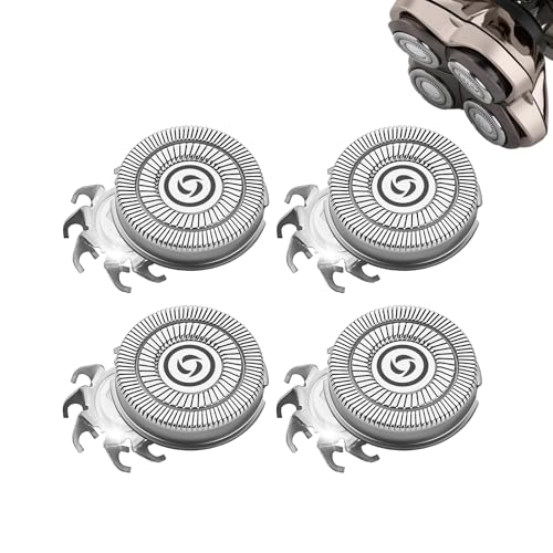 Ersatzklingen für Scherkopf kompatibel mit Sku*l Pitbull Gold PRO Rasierer Ersatzklingen für 4 Scherköpfe (4er Pack)
