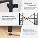 HOMISSUE Bookshelf,6-Tier Tall Bookshelf Industrial Bookcase And
