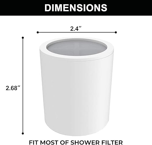 Miniatura 6 de Cartucho de filtro de repuesto para cabezal de ducha AquaBliss, AquaHomeGroup, SparkPod, paquete de 5 unidades de 20 etapas, suavizante de agua dura