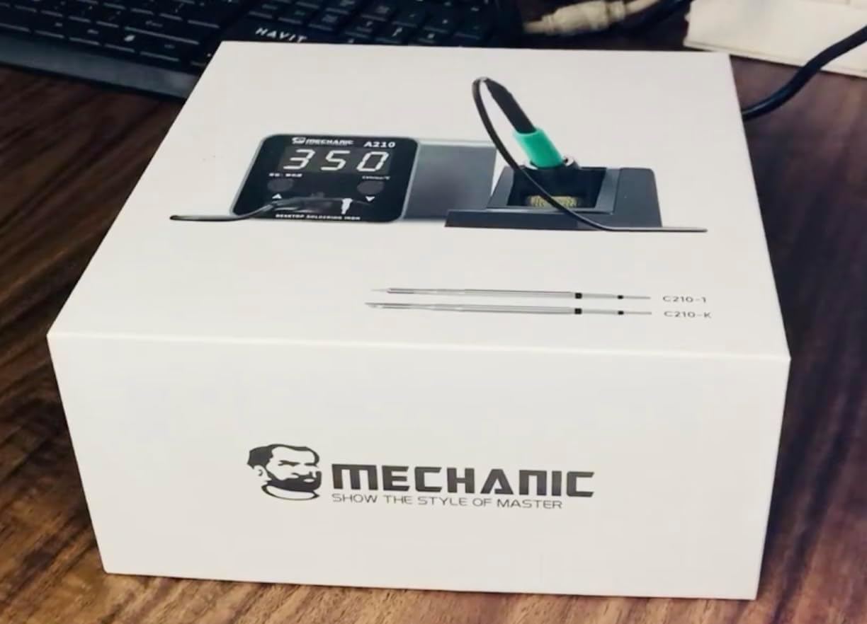 MECHANIC A210 MAX Soldering Station C210 Tips Double Station Welding Rework Station For Cell-Phone PCB SMD IC Repair Solder Tool