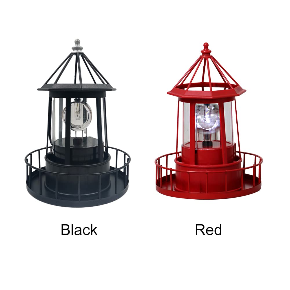 Snapklik.com : CALIDAKA LED Solar Powered Lighthouse, 360 Degree ...