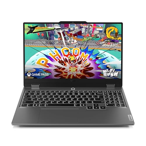 Lenovo LOQ 15AHP9 Gaming Laptop, NVIDIA® GeForce RTX™ 4050 6GB GDDR6, 15.6” FHD Display, AMD Ryzen 7 8845HS, 16GB RAM, 512GB SSD, 1920×1080 px, Windows 11, Luna Grey