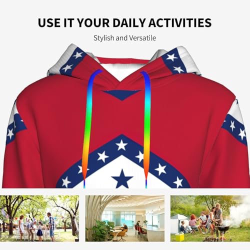 Sweat pull à capuche extensible imprimé Arkansas pour femme ajusté