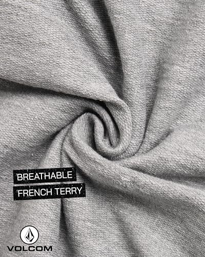 Image of Volcom Boys' Activewear Set - 2 Piece French Terry Pullover Hoodie Sweatshirt and Active Sweat Shorts for Boys (18M-7)