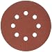 PORTER-CABLE 735801205 5-Inch 120 Grit Eight-Hole Hook & Loop Sanding Discs (5-Pack)