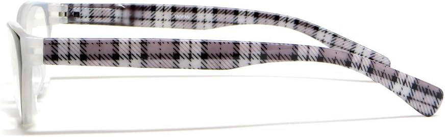 Calabria Emily Cateye Reading Glasses +2.00 Crystal Black Plaid Women Trendy Fashion Eyeglasses Cat Eye Single Power Readers - Image 5