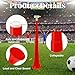 24 Inch Collapsible Stadium Horn, Vuvuzela Plastic Blow Cheering Horn, Collapsible Plastic Trumpet noise makers Horn for Sporting Event，Football Soccer Games, School Party Supply(Red)