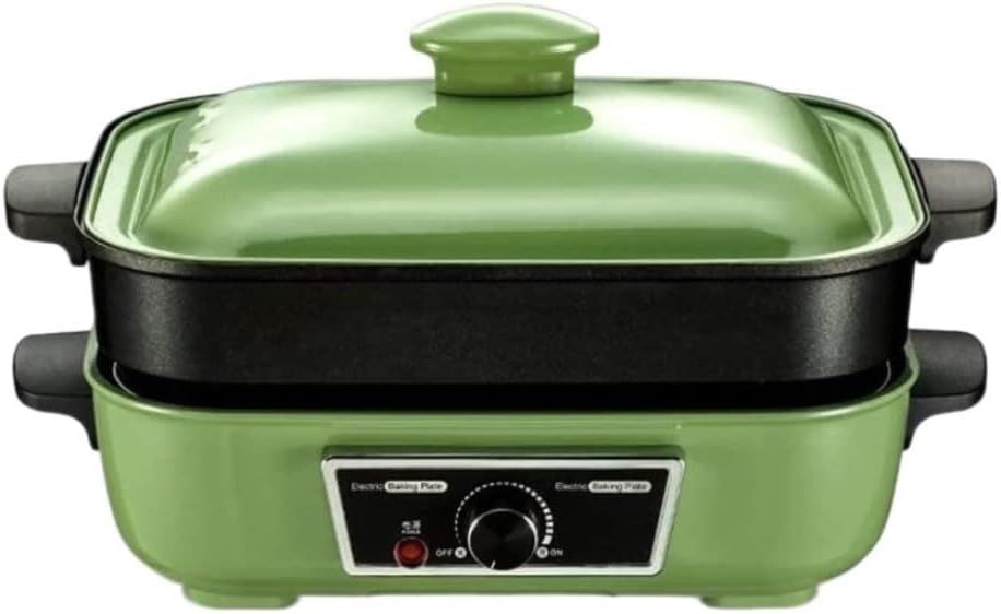 Olla Eléctrica Grill BBQ YTTSXAD 2 en 1 con Tapa, 1400W