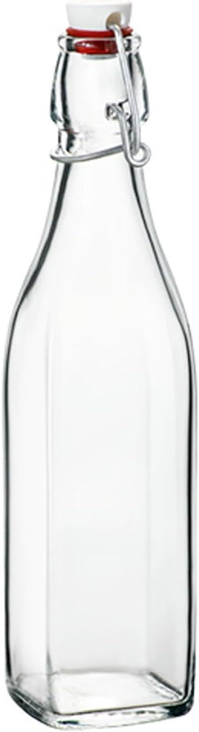 bormioli Rocco 314720MU7321990 Square Swing Bottle 33.75 Ounce, 1 EA, Clear