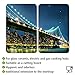 Wenko Cover Plate Design Brooklyn Bridge, 30 x 52 cm, Universal for All Types of Cookers, Set of 2, Original No.: 2521320100, Multi-Colour
