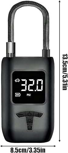 Miniatura 6 de Inflador de neumáticos de coche  Adaptador eléctrico portátil silencioso seguro, inflador de bomba de compresor de aire  para motocicleta,