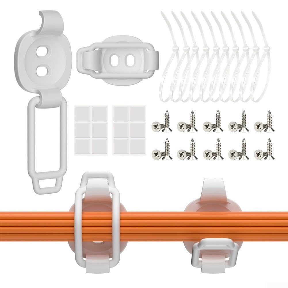 Clips Cables Ajustables 10 Unidades Gestión Orden(green)