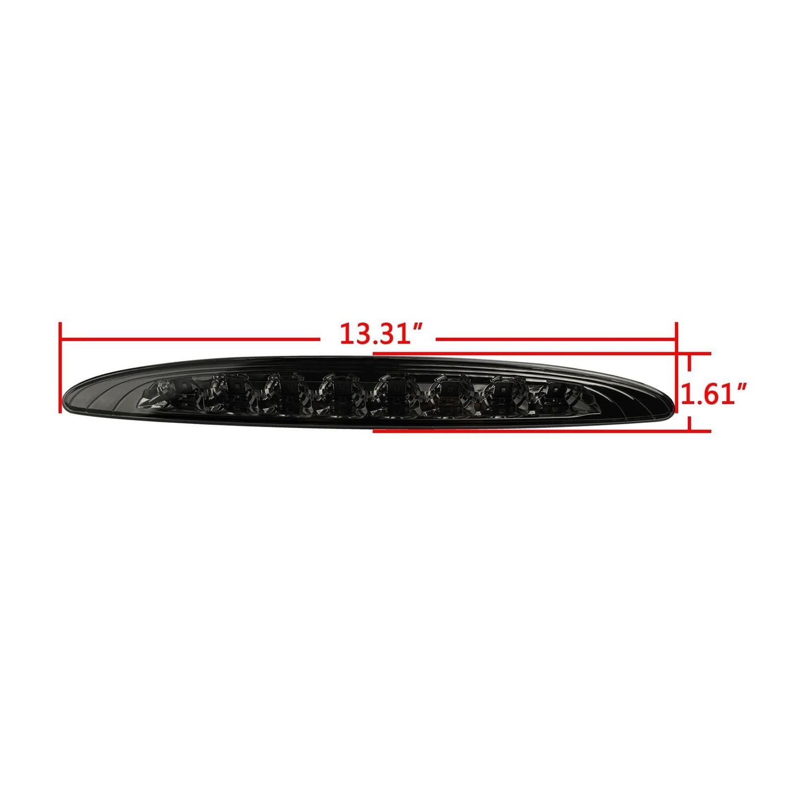3° Luce Di Stop Posteriore Centrale Per Mini Per Cooper Per R50 Per R53 2001 2002 2003 2004 2005 2006 Posteriore LED Rosso Alto Livello Terzo Freno Luce Arresto Nero Affumicato