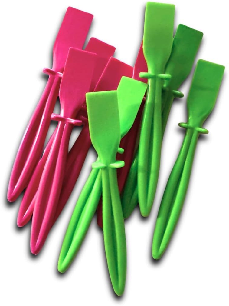 10 Plastic PVA Glue Spreaders 5 x Pink & 5 x Green (S7300). Free UK Postage
