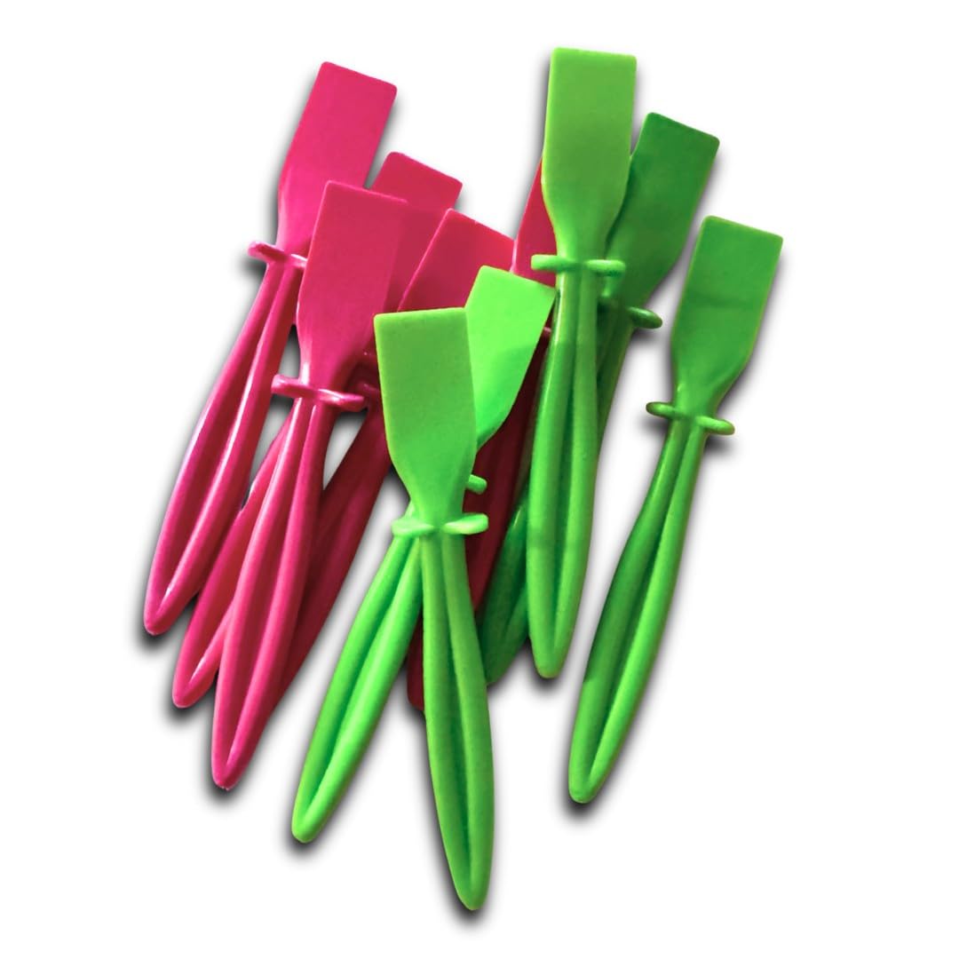 Proops Green/Pink 10 Plastic Pva Glue Spreaders 5 X & 5 X (S7300). Free Uk Postage