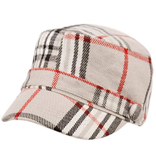 Super Soft Cashmere Feel Classic Cadet Army Cap Hat (Gray)