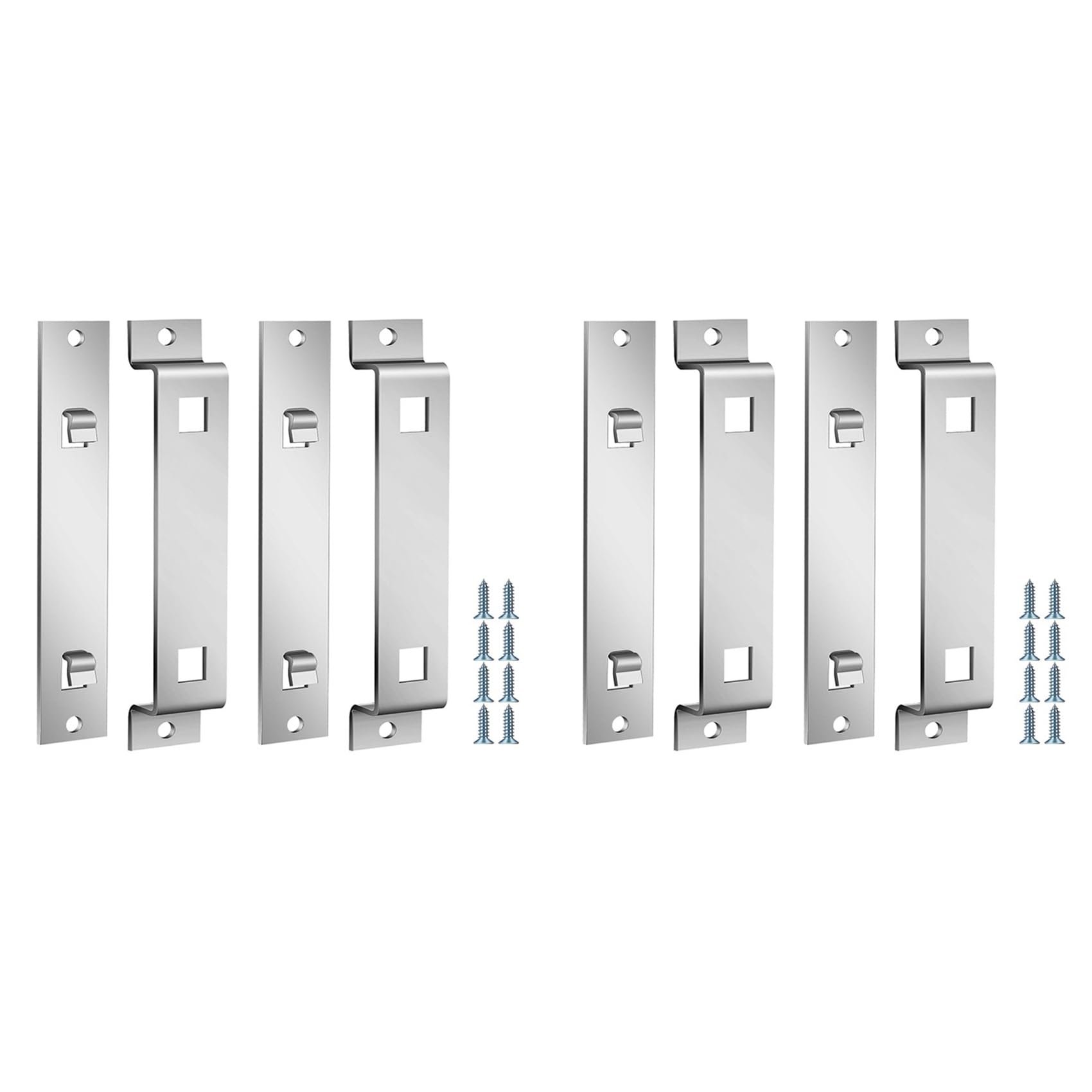 Kueohse 4Sets Bird House Hanger Bracket Stable Rust Proof Galvanized Steel Bird House Mounting Bracket for Securing Bird Houses