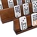 Bucher&Rossini Domino Racks 4packs - Authored Design Nut Brown Tile Holders for Dominoes Set Mexican Trains Mahjoon Chickenfoot