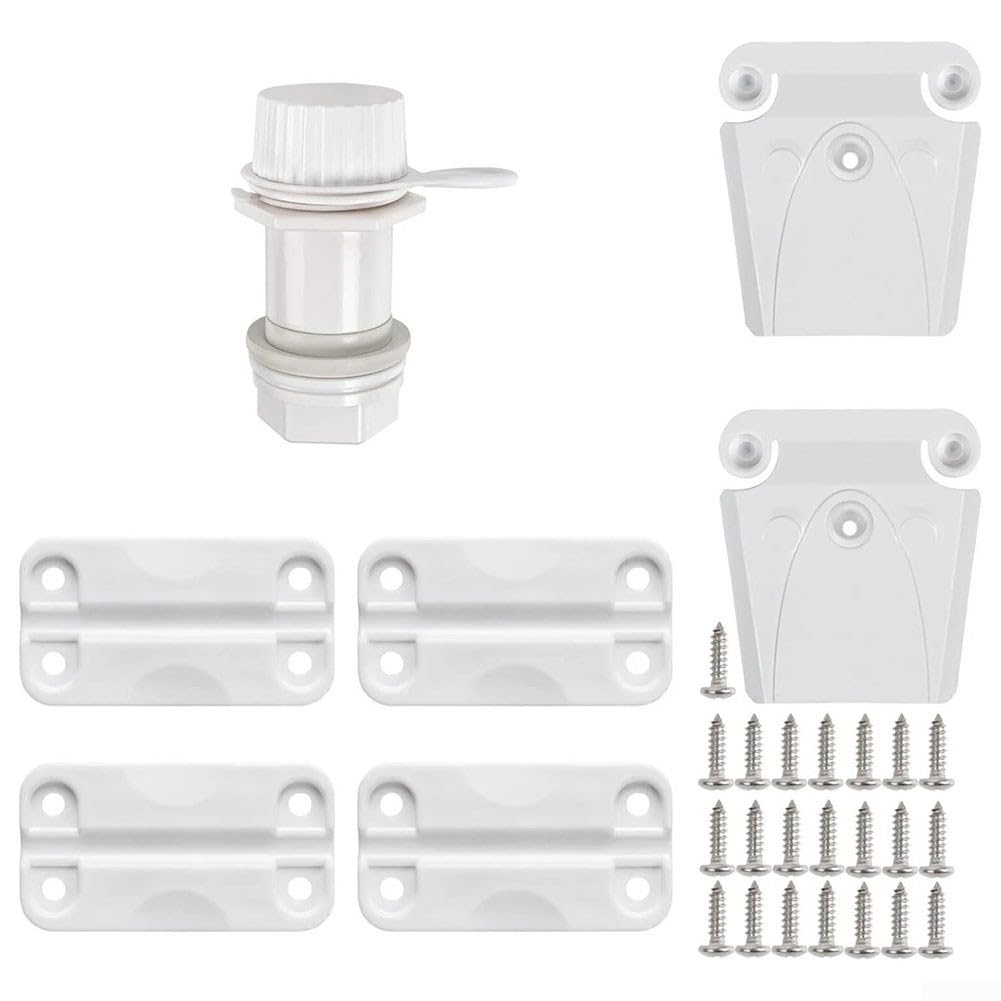 For Igloo Cooler Replacement Hinges and Latches Kit with Drain and Screws Suitable for Multiple Cooler Models