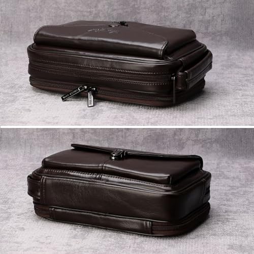Image of Leather Clutch Purse Wallet Men Wrist Bag