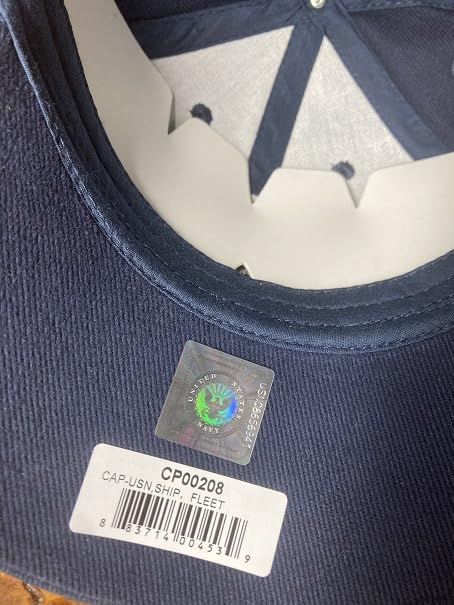 Gorra EE United States Navy Ship Fleet negra talla única miniatura 4