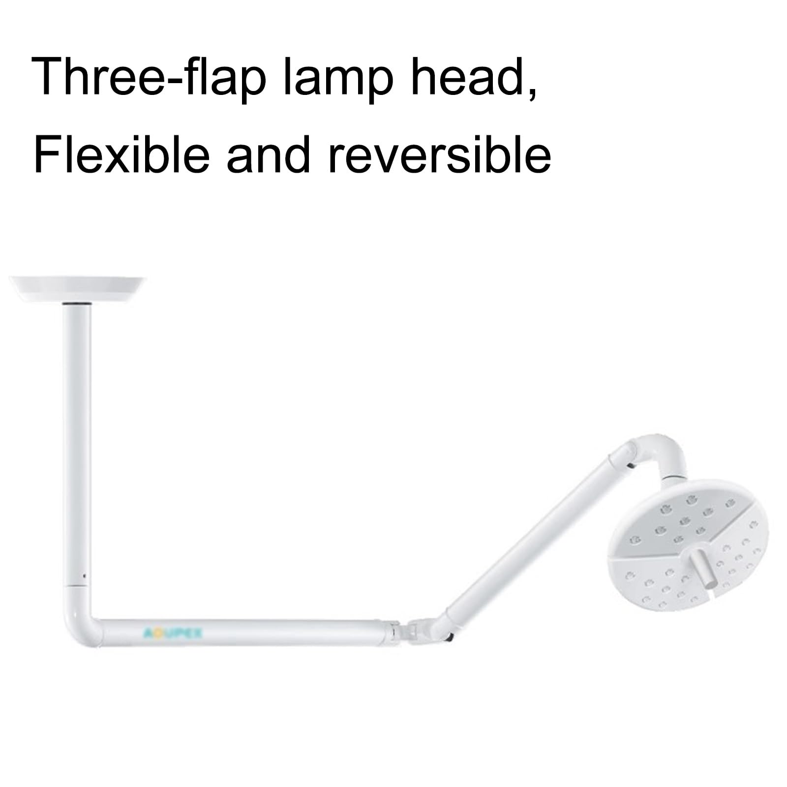 DONGXIAO Lampa do badań chirurgicznych, montowana na suficie lampa stomatologiczna, 50 W, lampa LED, bezcieniowa, do chirurgii kosmetycznej, ginekologii, zwierząt domowych, laryngologii