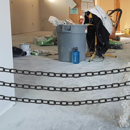 Chaîne plastique noire résistante pour barrières de sécurité légères - 8