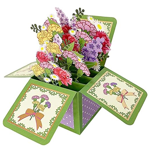 Ramo de Flores Emergente Tarjetas de Felicitación 3d Pop Up Tarjetas Felicitacion Cumpleaños para Hombres y Mujeres Familias Amantes Amigos y Niños (Estilo A8)