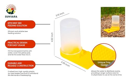 SunVara Bee Feeder Bee Watering Station 2 Pack - Thumbnail 3